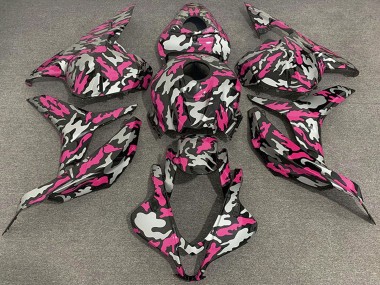 2009-2012 Honda CBR600RR Motorcycle Fairings - Pink Silver Camouflage Canada Websites