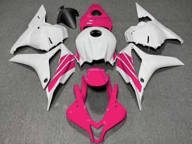 2009-2012 Honda CBR600RR Motorcycle Fairings - White Pink Stripe Canada Websites