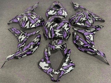2009-2012 Honda CBR600RR Motorcycle Fairings - Purple Silver Camouflage Canada Websites