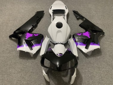 2003-2004 Honda CBR600RR Motorcycle Fairings - White Purple Glossy Black Splatter Canada Websites