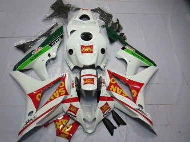 2007-2008 Honda CBR600RR Motorcycle Fairings - White Red Green Yellow San Carlo Canada Websites