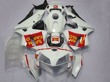 2005-2006 Honda CBR600RR Motorcycle Fairings - White Red Yellow San Carlo 58 Canada Websites