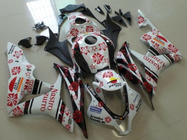 2007-2008 Honda CBR600RR Motorcycle Fairings - White Red Black Nastro Azzurro Canada Websites