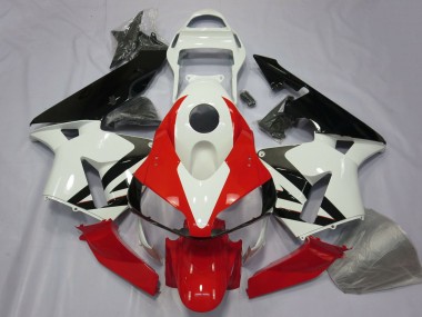 2003-2004 Honda CBR600RR Motorcycle Fairing - White Red Glossy Black Canada Websites