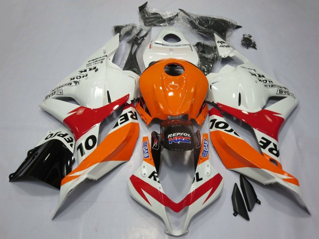 2009-2012 Honda CBR600RR Motorcycle Fairings - Orange White Red Glossy Black Repsol Canada Websites
