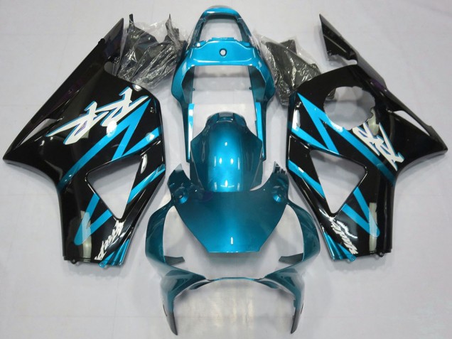 2002-2003 Honda CBR954RR Motorcycle Fairings - Light Blue Glossy Black Canada Websites