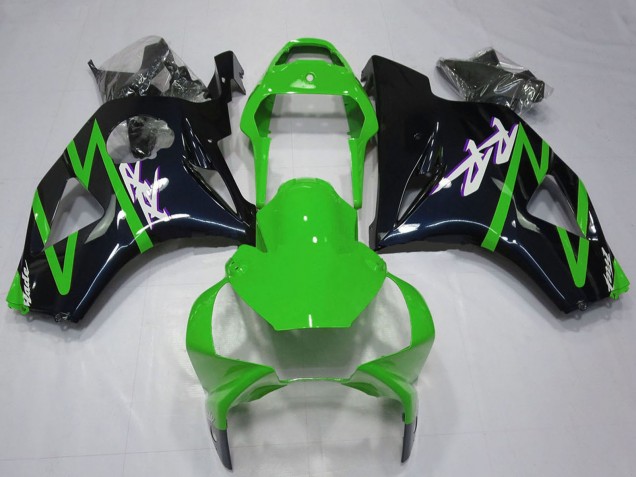 2002-2003 Honda CBR954RR Motorcycle Fairing Kits - Green Glossy Black Canada Websites