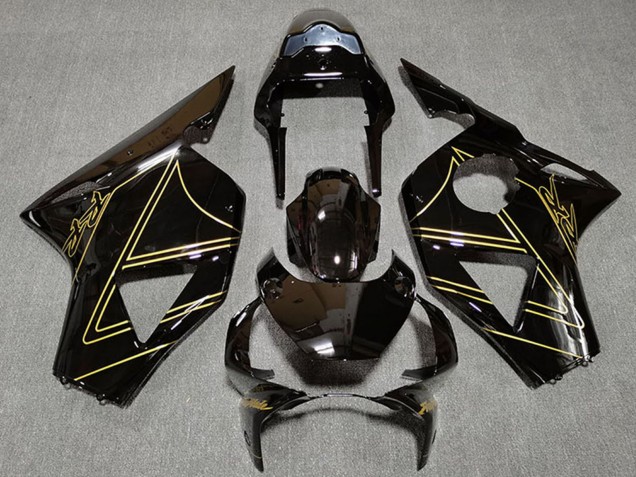 2002-2003 Honda CBR954RR Motorcycle Fairings - Glossy Black Gold Canada Websites