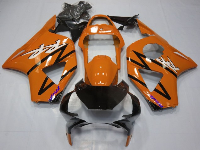 2002-2003 Honda CBR954RR Motorcycle Fairings - Dark Orange Glossy Black Canada Websites