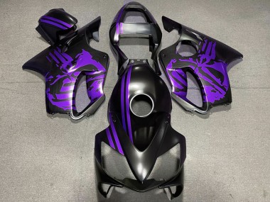 2001-2003 Honda CBR600 F4i Motorcycle Fairings - Purple Matte Black Skull Canada Websites