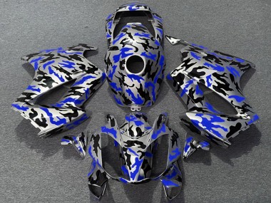 2002-2013 Honda VFR 800 Motorcycle Fairings - Blue Camouflage Canada Websites