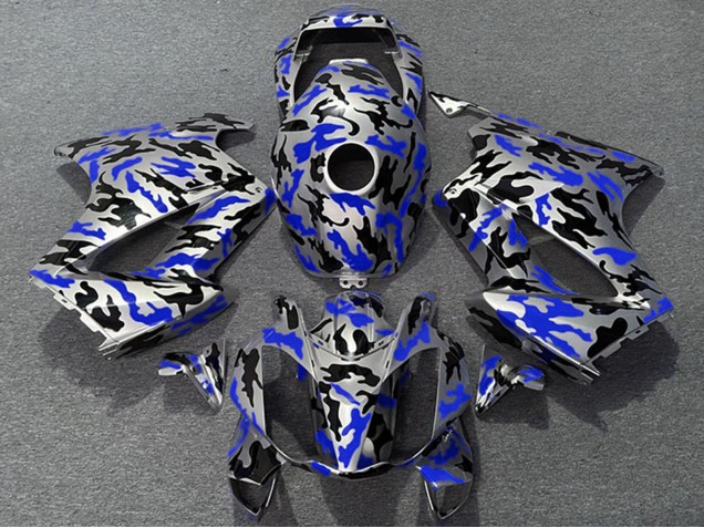 2002-2013 Honda VFR 800 Motorcycle Fairings - Blue Camouflage Canada Websites