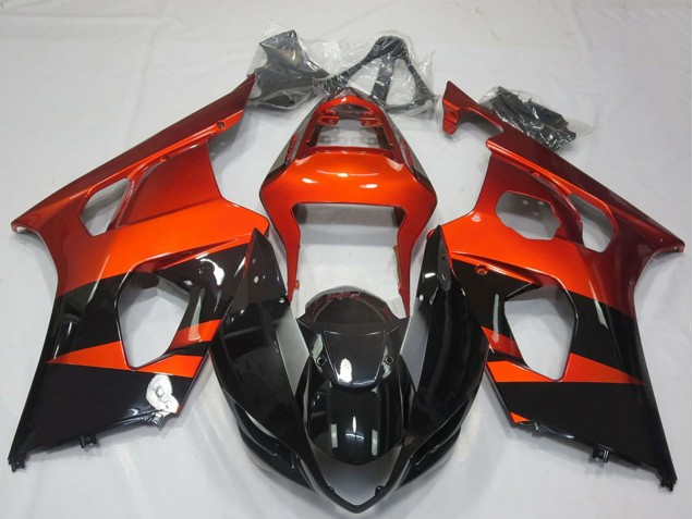 2003-2004 Suzuki GSXR 1000 Motorcycle Fairings - Burnt Orange Glossy Black Canada Websites