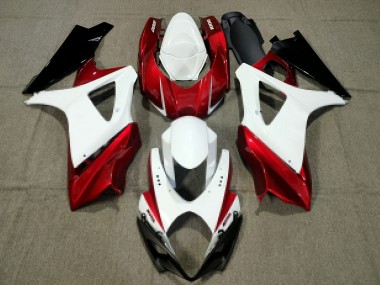 2007-2008 Suzuki GSXR 1000 Motorcycle Fairing - White Red Black Canada Websites