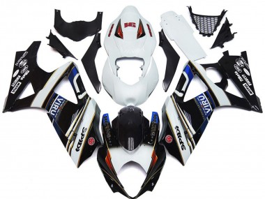 2007-2008 Suzuki GSXR 1000 Motorcycle Fairings - White Blue Red Black Viru Canada Websites