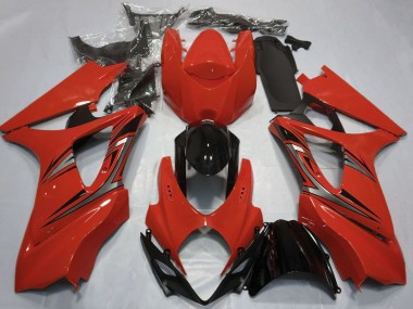 2007-2008 Suzuki GSXR 1000 Motorcycle Fairings - Red Glossy Black OEM Style Canada Websites