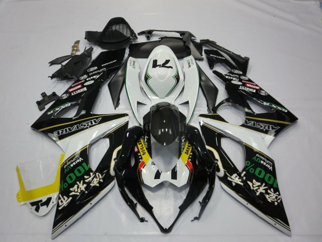 2005-2006 Suzuki GSXR 1000 Motorcycle Fairings - White Black Yellow Red GREEN RockStar Canada Websites