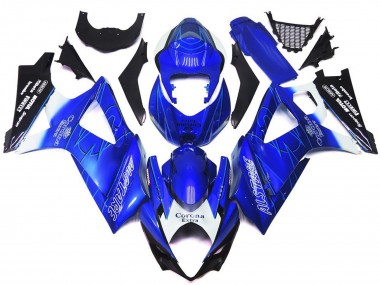 2007-2008 Suzuki GSXR 1000 Motorcycle Fairings - Blue White Black Corona Canada Websites