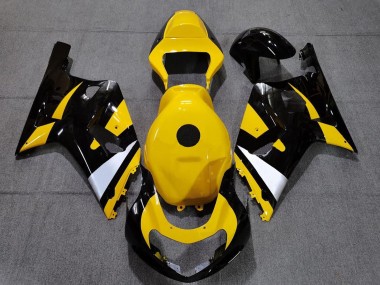 2001-2003 Suzuki GSXR 600 / GSXR 750 Motorcycle Fairings - Yellow White Glossy Black Canada Websites