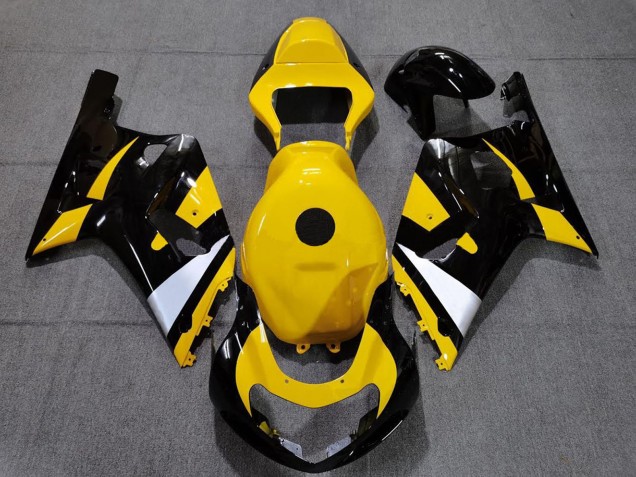 2001-2003 Suzuki GSXR 600 / GSXR 750 Motorcycle Fairings - Yellow White Glossy Black Canada Websites