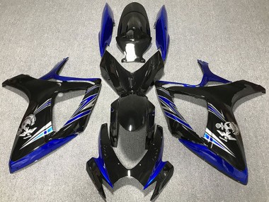 2006-2007 Suzuki GSXR 600 / GSXR 750 Motorcycle Fairing - Blue Glossy Black Canada Websites