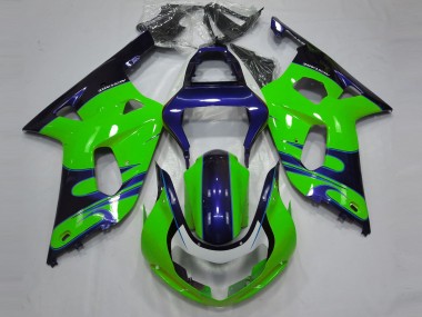 2001-2003 Suzuki GSXR 600 / GSXR 750 Motorcycle Fairings - Green Blue Black Canada Websites