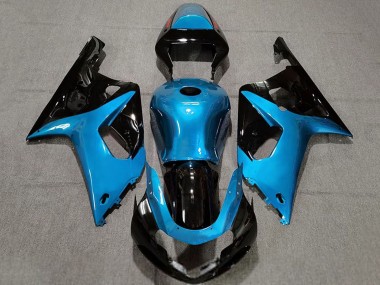 2001-2003 Suzuki GSXR 600 / GSXR 750 Motorcycle Fairings - Light Blue Glossy Black Canada Websites