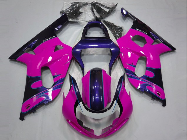 2001-2003 Suzuki GSXR 600 / GSXR 750 Motorcycle Fairings - Pink Glossy Blue Canada Websites