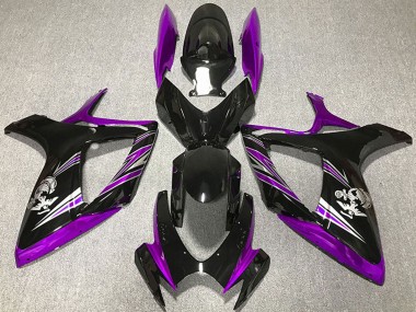 2006-2007 Suzuki GSXR 600 / GSXR 750 Motorcycle Fairing - Purple Glossy Black Canada Websites