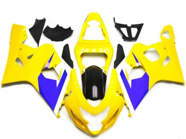2004-2005 Suzuki GSXR 600 / GSXR 750 Motorcycle Fairings - Yellow Blue White Glossy Black Canada Websites