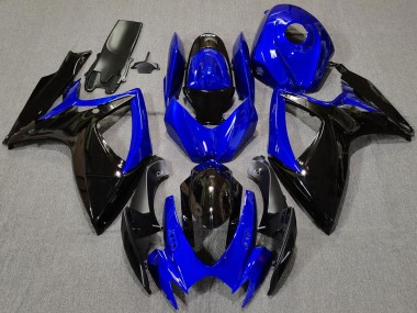 2006-2007 Suzuki GSXR 600 / GSXR 750 Motorcycle Fairings - Blue Glossy Black Canada Websites