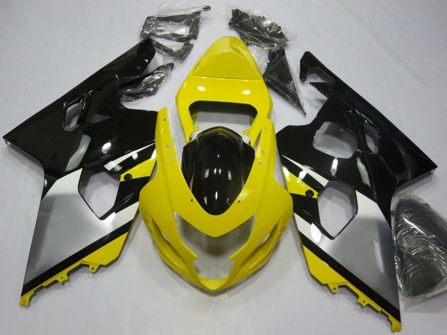 2004-2005 Suzuki GSXR 600 / GSXR 750 Motorcycle Fairings - Yellow Silver Black OEM Style Canada Websites