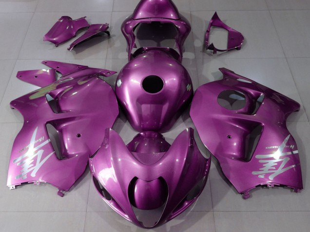 1996-2007 Suzuki GSXR 1300 Motorcycle Fairings - Glossy Pink Silver Logo Canada Websites