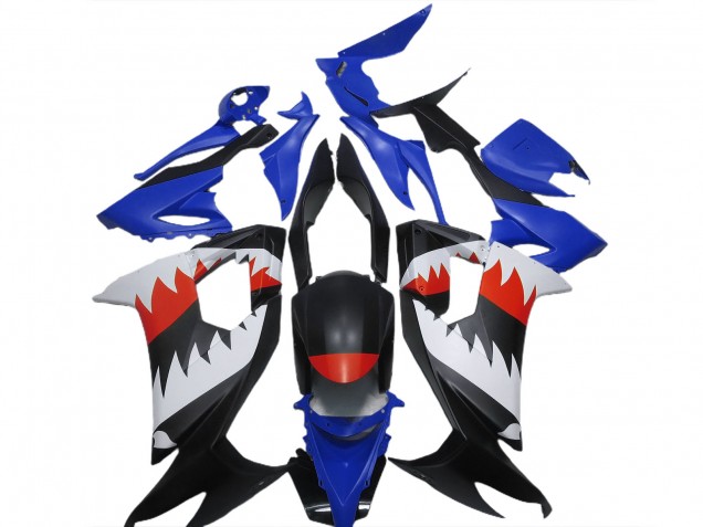 2008-2010 Kawasaki ZX10R Motorcycle Fairings - Blue Black White Red Shark Canada Websites