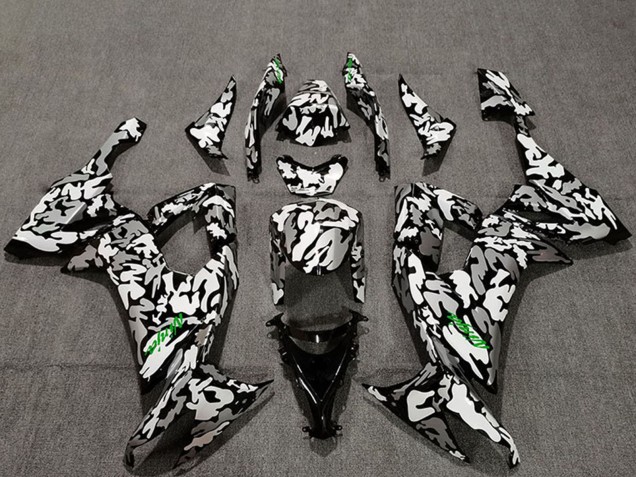 2008-2010 Kawasaki ZX10R Motorcycle Fairings - Camouflage Green Decals Canada Websites