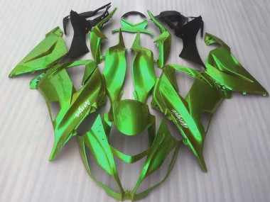 2016-2020 Kawasaki ZX10R Motorcycle Fairings - Glossy Candy Green Canada Websites