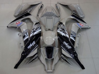 2011-2015 Kawasaki ZX10R Motorcycle Fairings - Grey White Black Canada Websites