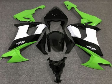 2008-2010 Kawasaki ZX10R Motorcycle Fairings - Green White Black Canada Websites