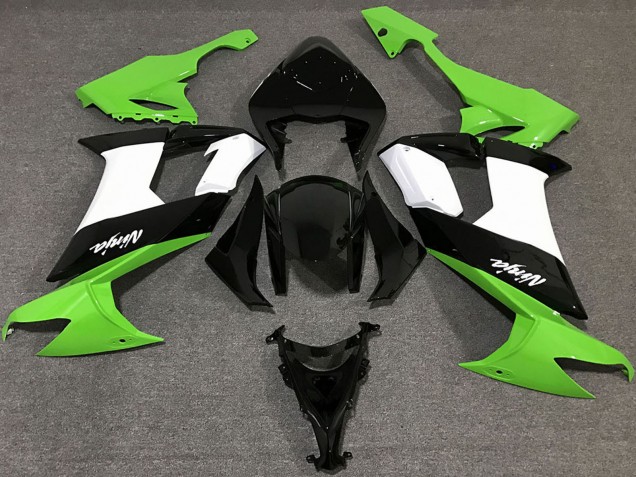2008-2010 Kawasaki ZX10R Motorcycle Fairings - Green White Black Canada Websites