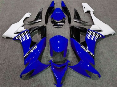 2008-2010 Kawasaki ZX10R Motorcycle Fairings - White Blue Black Canada Websites