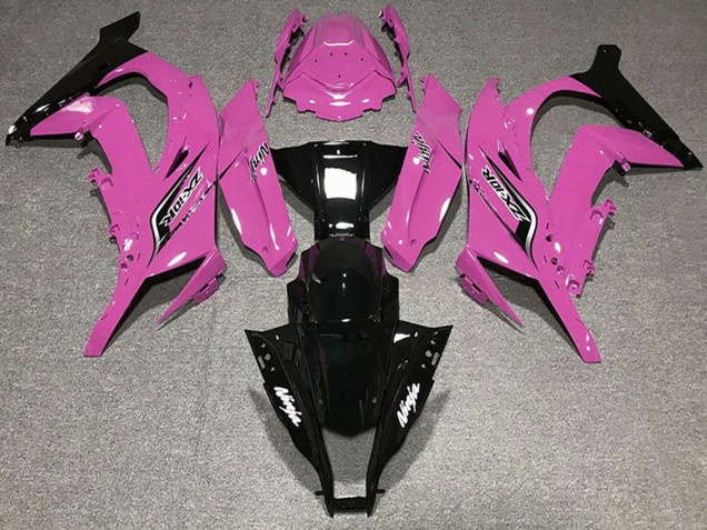 2011-2015 Kawasaki ZX10R Motorcycle Fairings - Pink Glossy Black Canada Websites