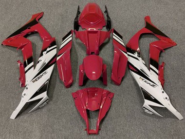 2011-2015 Kawasaki ZX10R Motorcycle Fairings - Maroon Red White Black Canada Websites