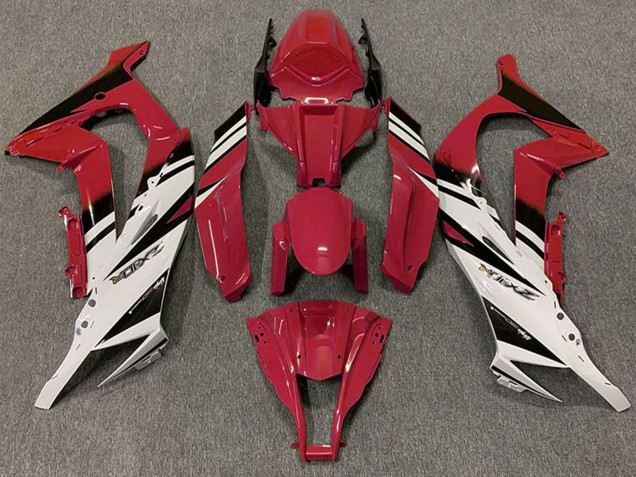 2011-2015 Kawasaki ZX10R Motorcycle Fairings - Maroon Red White Black Canada Websites