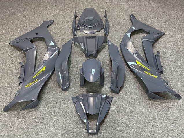 2011-2015 Kawasaki ZX10R Motorcycle Fairings - Nardo Grey Yellow Canada Websites