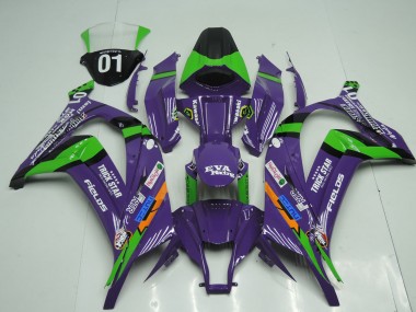 2011-2015 Kawasaki ZX10R Motorcycle Fairings - Purple Black Green Orange White Trick Star Eva Racing OEM Style Canada Websites