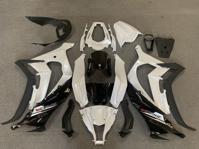2011-2015 Kawasaki ZX10R Motorcycle Fairings - Pearl White Glossy Black Matte Black Canada Websites