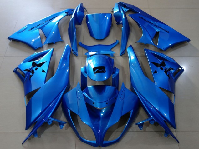 2009-2012 Kawasaki ZX6R Motorcycle Fairings - Blue Canada Websites