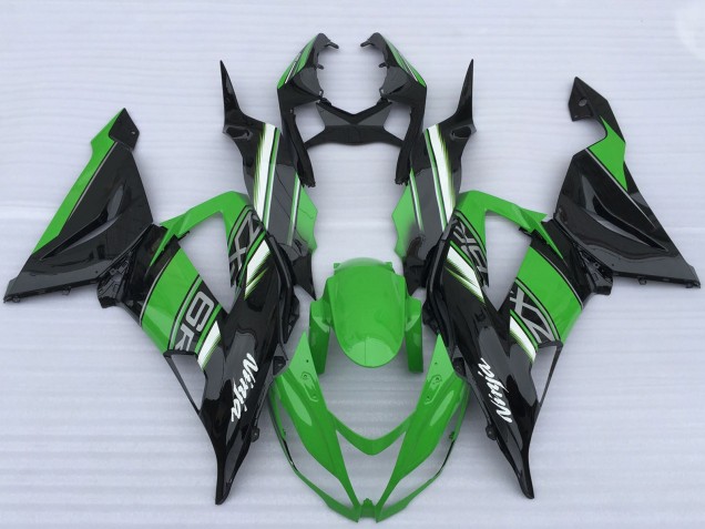 2013-2018 Kawasaki ZX6R Motorcycle Fairings - Green Black White Canada Websites