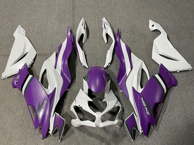 2019-2022 Kawasaki ZX6R Motorcycle Fairings - White Purple Canada Websites
