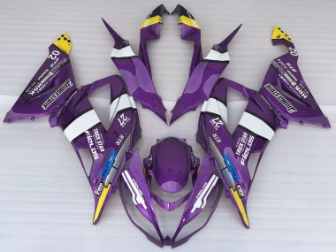 2013-2018 Kawasaki ZX6R Motorcycle Fairings - Purple Yellow White Blue Canada Websites